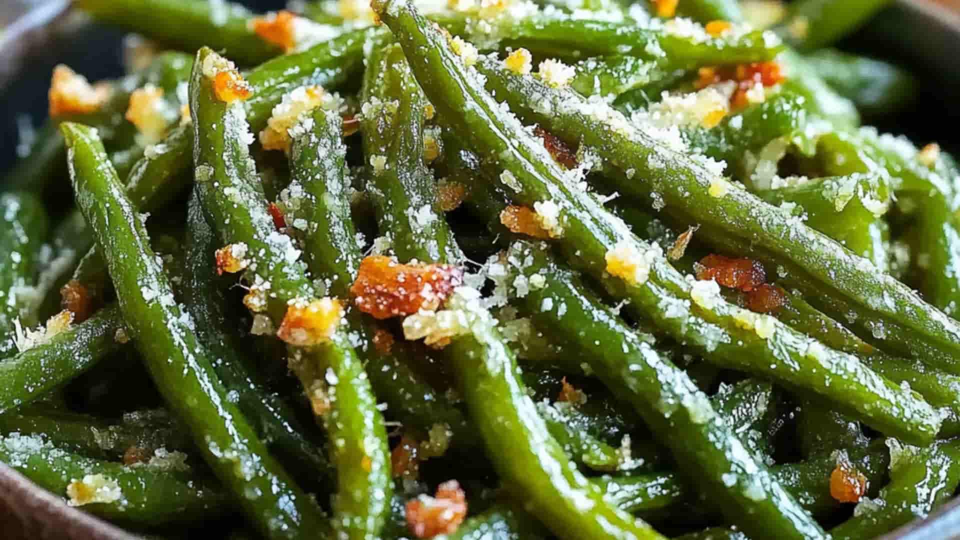 Crispy Cheesy Roasted Green Beans: Make Veggies Shine